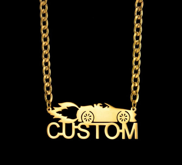 Cars Name Necklace