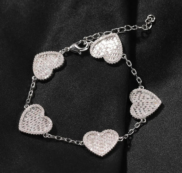 Icy Heart Bracelet