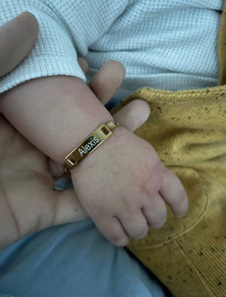 Engraved Baby Bracelet