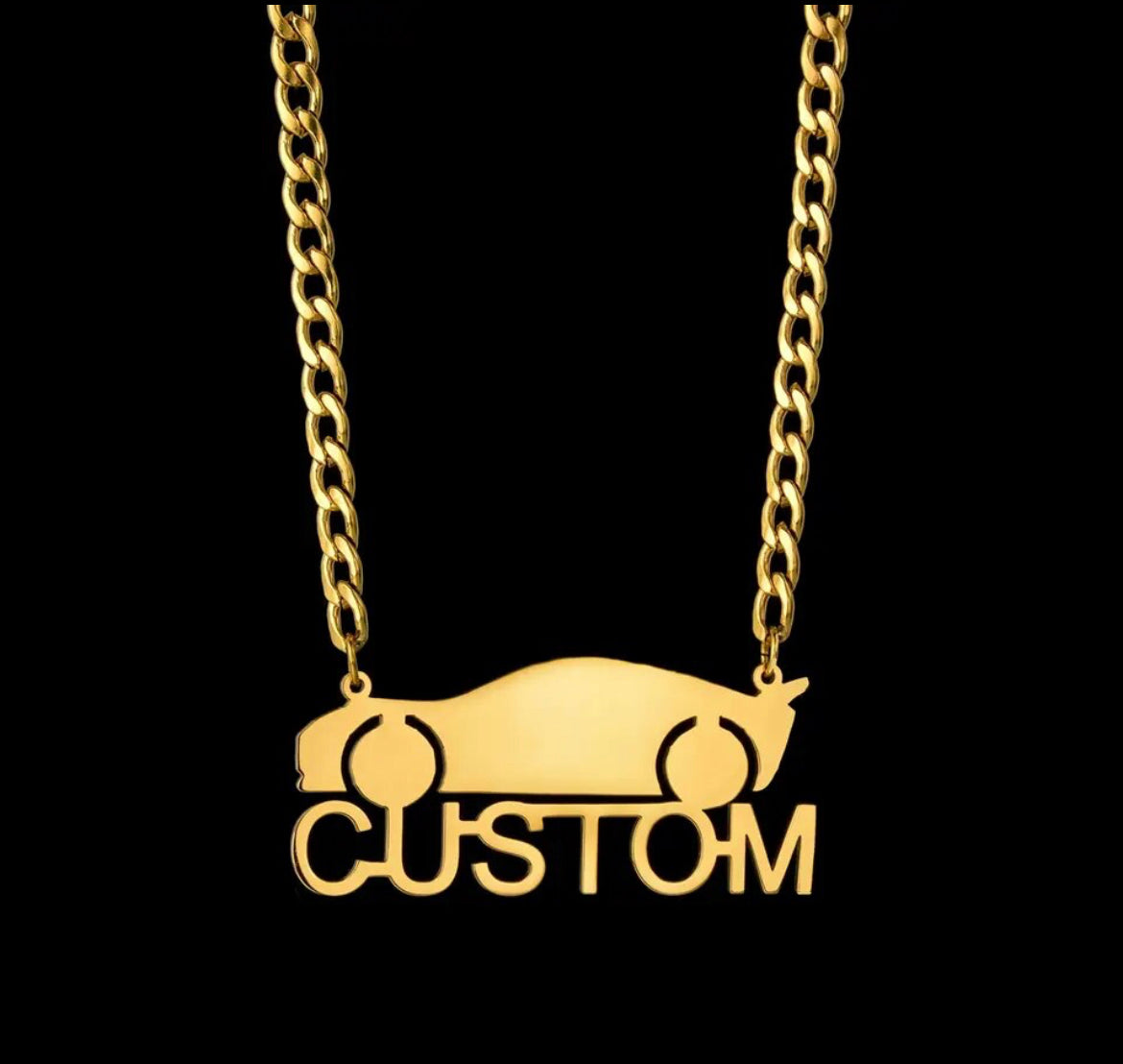 Cars Name Necklace