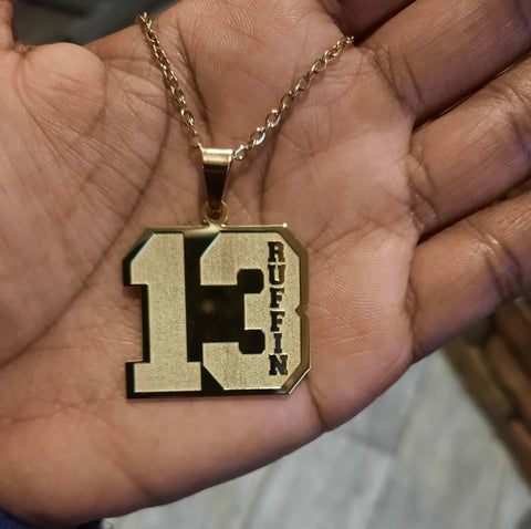 Varsity Number Necklace