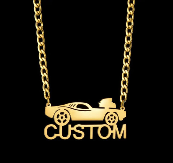 Cars Name Necklace